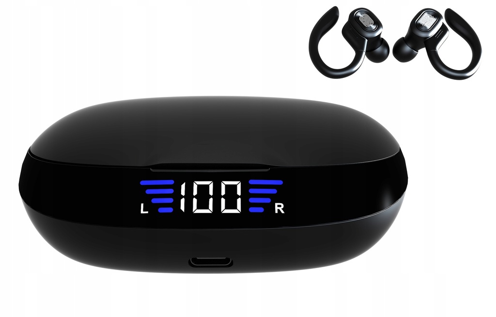 SŁUCHAWKI BEZPRZEWODOWE BLUETOOTH SPORTOWE DO BIEGANIA POWERBANK MIKROFON Kod producenta SŁUCHAWKI BEZPRZEWODOWE SPORTOWE BIEGANIE